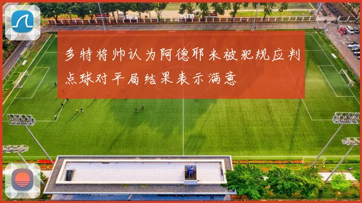 多特将帅认为阿德耶米被犯规应判点球对平局结果表示满意